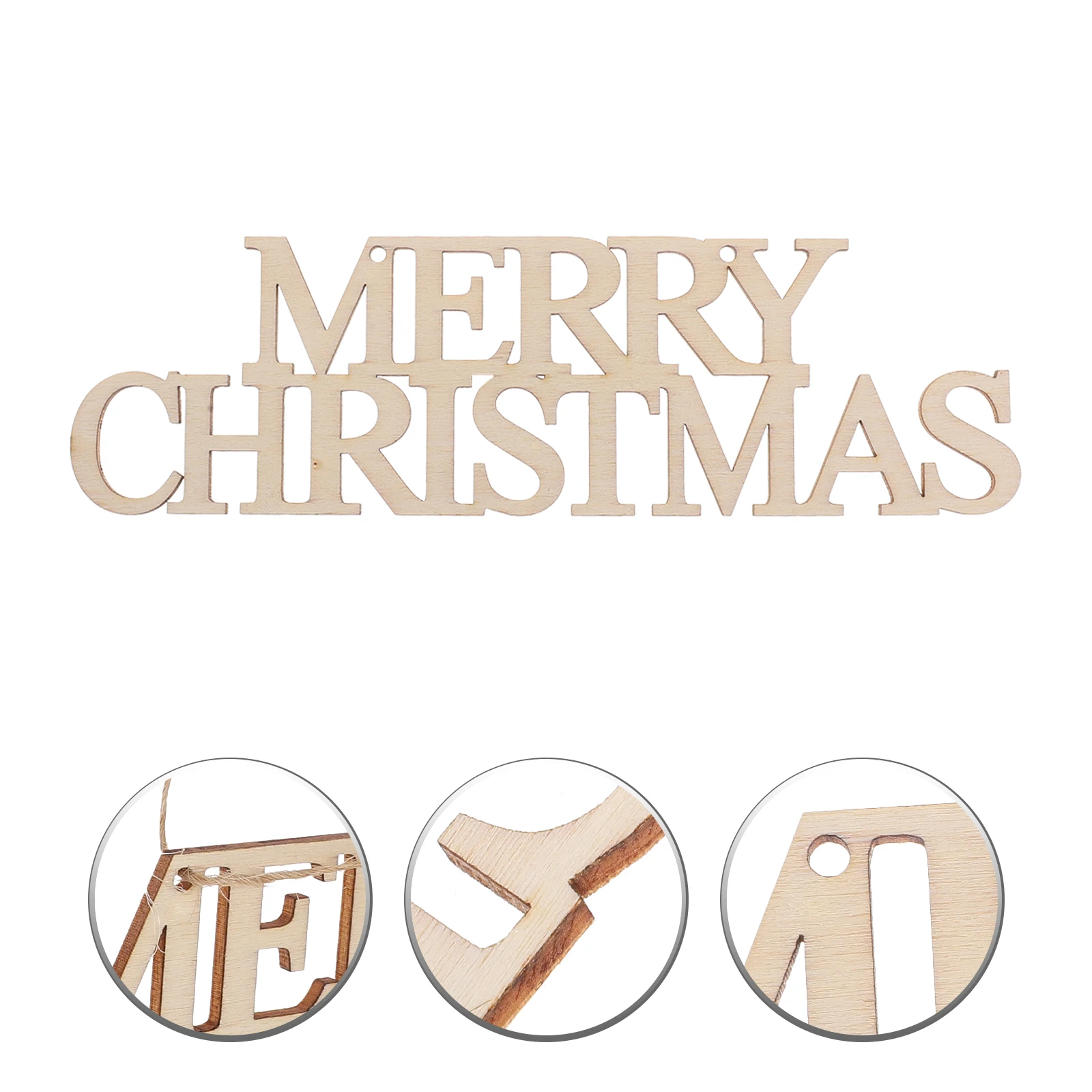 

10 Pcs Wooden Gift Tags Mini Holiday Cutouts Unfinished Plaque Classroom Ornaments Christmas Decorations Happy Holidays Small