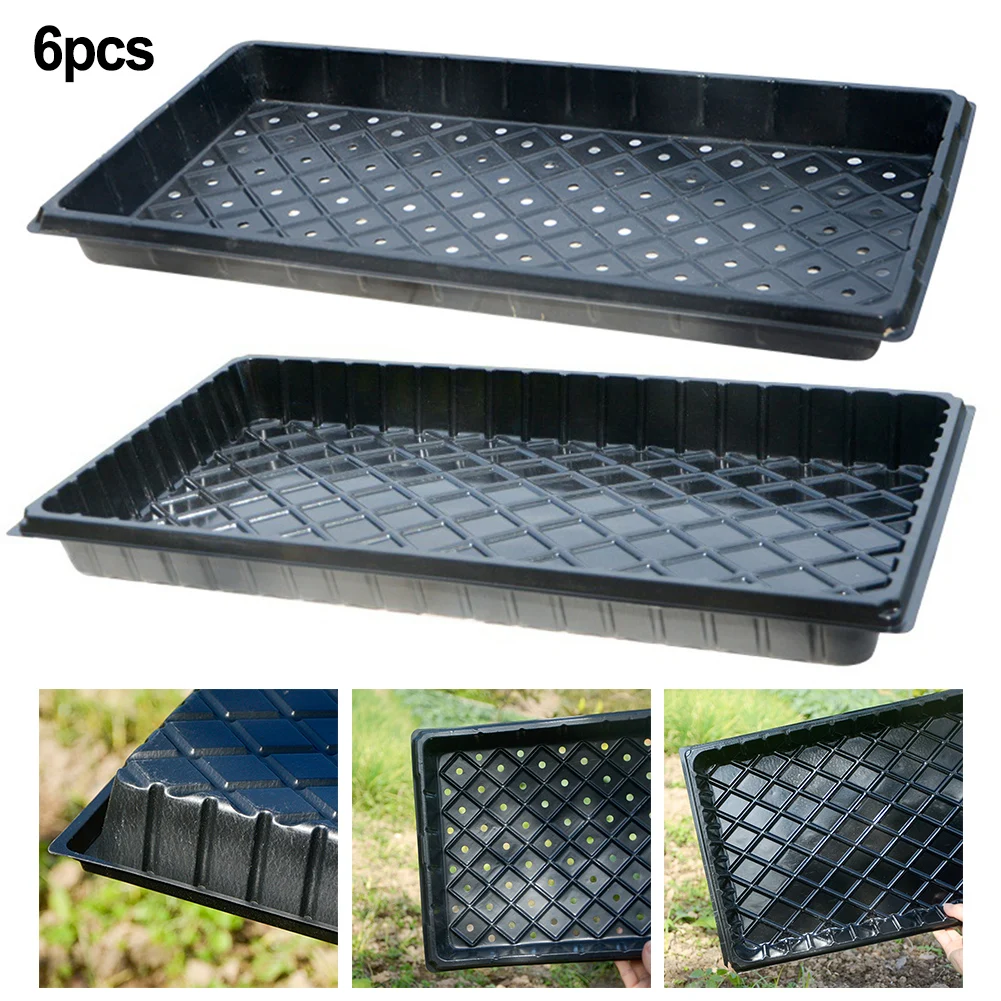 6 Pcs Plant Germination Tray Growing Plate Plants Starter For Gardening Starting Trays Outdoor Garden Plant Trays