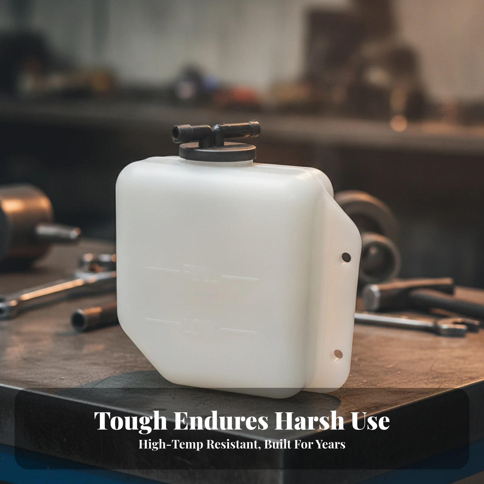 Excavator Water Tank Long-Lasting Excavator Coolant Tank Auxiliary Water Reservoir Thick Coolant Bottle Compact for Mechanics