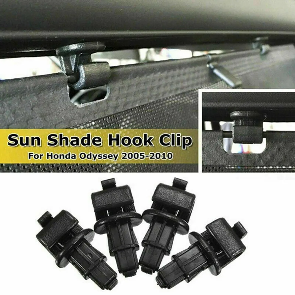 Sunshade Hook Clip Kit High Quality FOR Honda Odyssey 2005-2010 Sliding Door Black Plastic Clips Car Interior Accessories