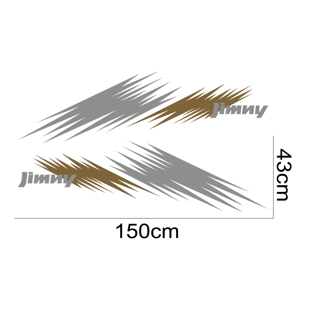 2Pcs Car Door Side Stickers For SUZUKI JIMNY JB74 Off Road Tuning Auto Accessories Graphics Stripes Decor Vinyl Film Decals