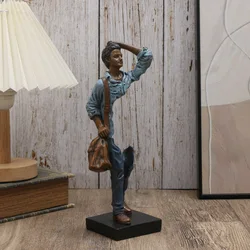 Traveler Sculpture - Abstract Resin Decor for Home & Office, Versatile Indoor/Outdoor Accent Piece