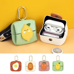 Mini portafoglio Fashion Cute Pu Leather Travel Cosmetic Bag bella custodia per auricolari custodia per rossetto