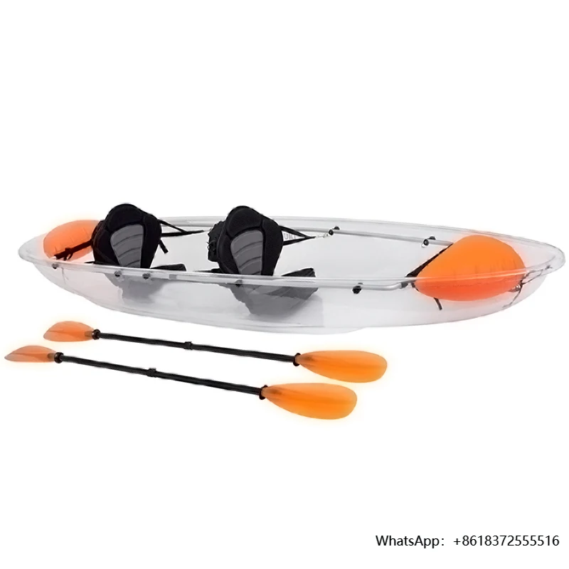 

daTransparent Kayak Canoe 2 Person Kayak Fishing Motor Kayak Pedal Boat
