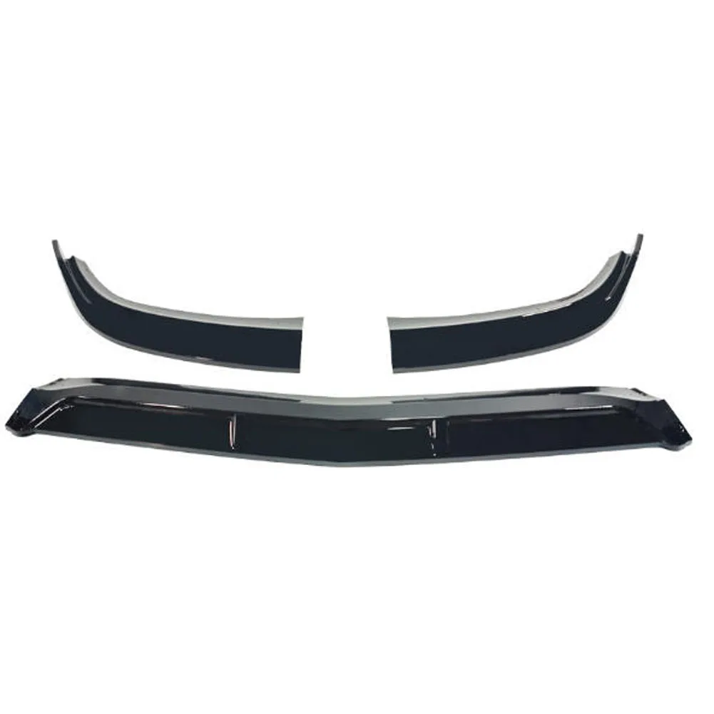 Gloss Black Car Front Bumper Splitter Lip Diffuser Body Kit Spoiler Guard For Mercedes-Benz AMG C63 W205 positive 2015-2021