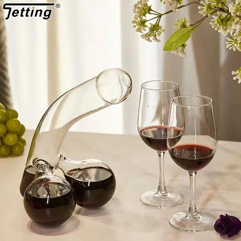 1Pcs Party For Alcohol Men Birthday Gift Decanter Whiskey Decanter Glass Decanters Unique Funny High Borosilicate Glass Decanter