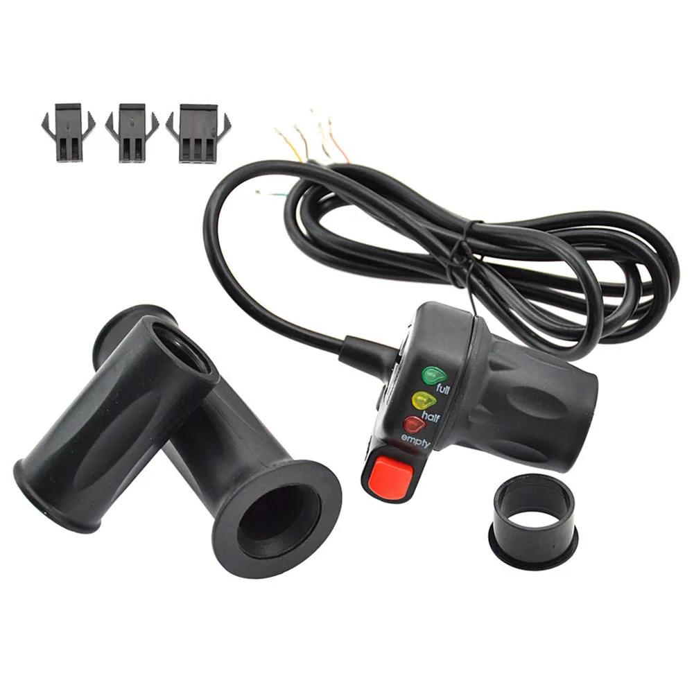 Easy To Carry Easy To Install Waterproof Connector With Button Switch Thumb Throttle E-Bike Parts 1 Pair Speed Control