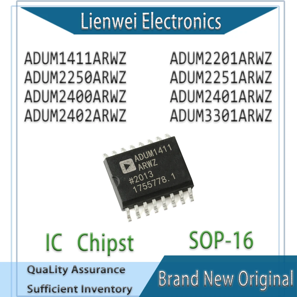 

100% New Original ADUM1411ARWZ ADUM2201ARWZ ADUM2250ARWZ ADUM2251ARWZ ADUM2400ARWZ ADUM2401ARWZ ADUM2402ARWZ ADUM3301ARWZ