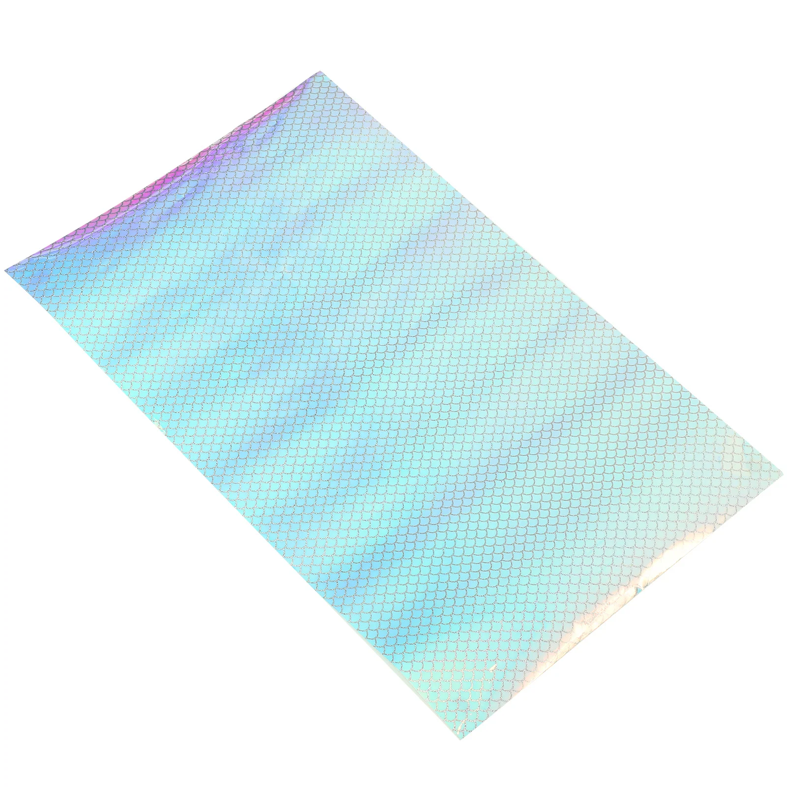 

1 Sheet Self-Adhesive Fish Scale Pattern Vinyl Sticker Colorful Holographic Vinyl for DIY Cup Mugs Car Window Decoration