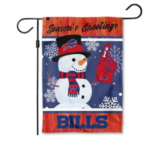 NEW Buffalo Bills 2 Sided Double Garden Flag Outdoor Window Banner 12