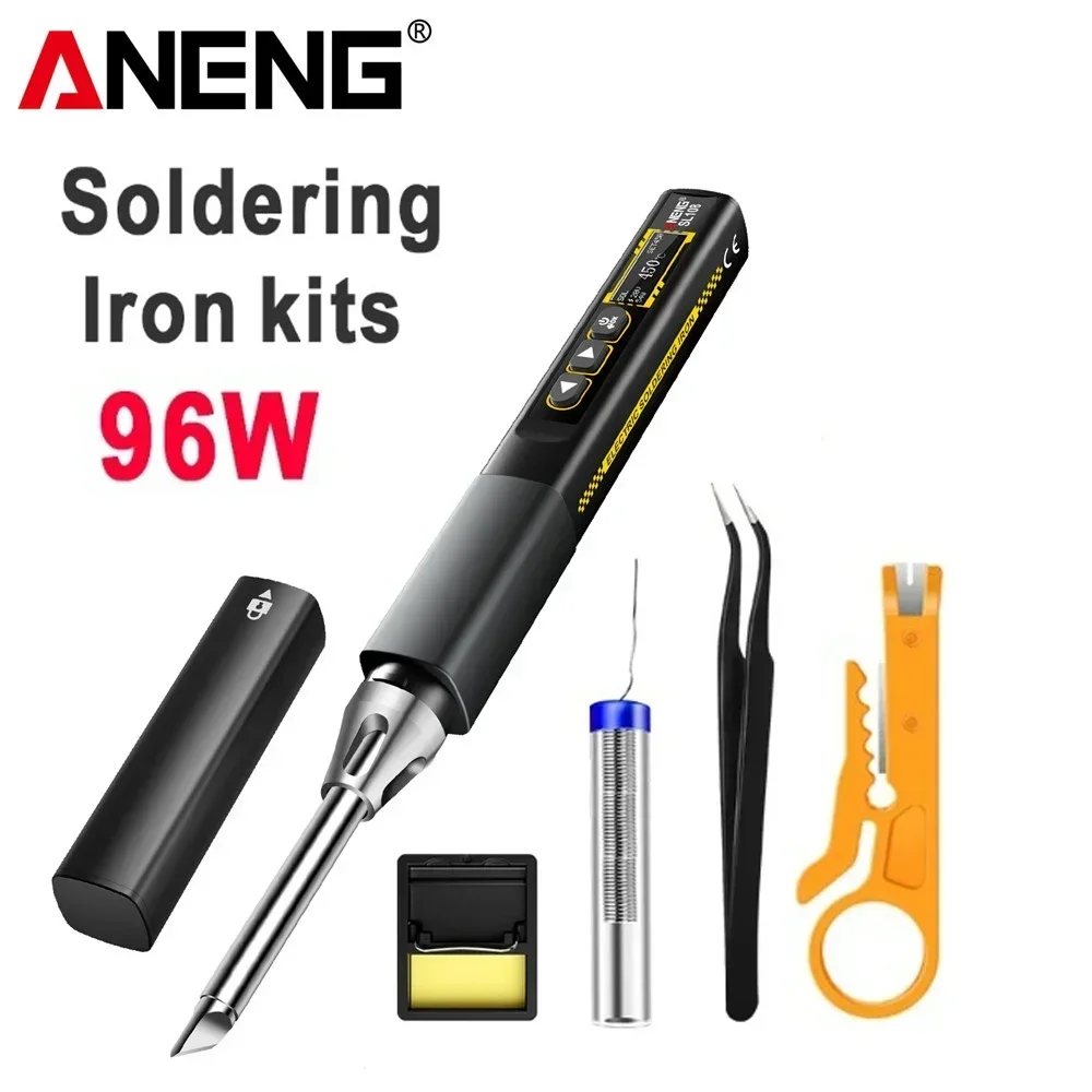 aneng-sl108-多機能恒温はんだごて-t12-pdqc急速充電-自動スリープメンテナンス溶接ツール