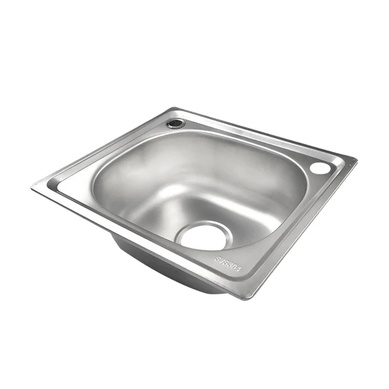 

custom.Foshan kitchen handmade sink304 stainless steel large single-slot vegetable basin balcony-mounted sink insta