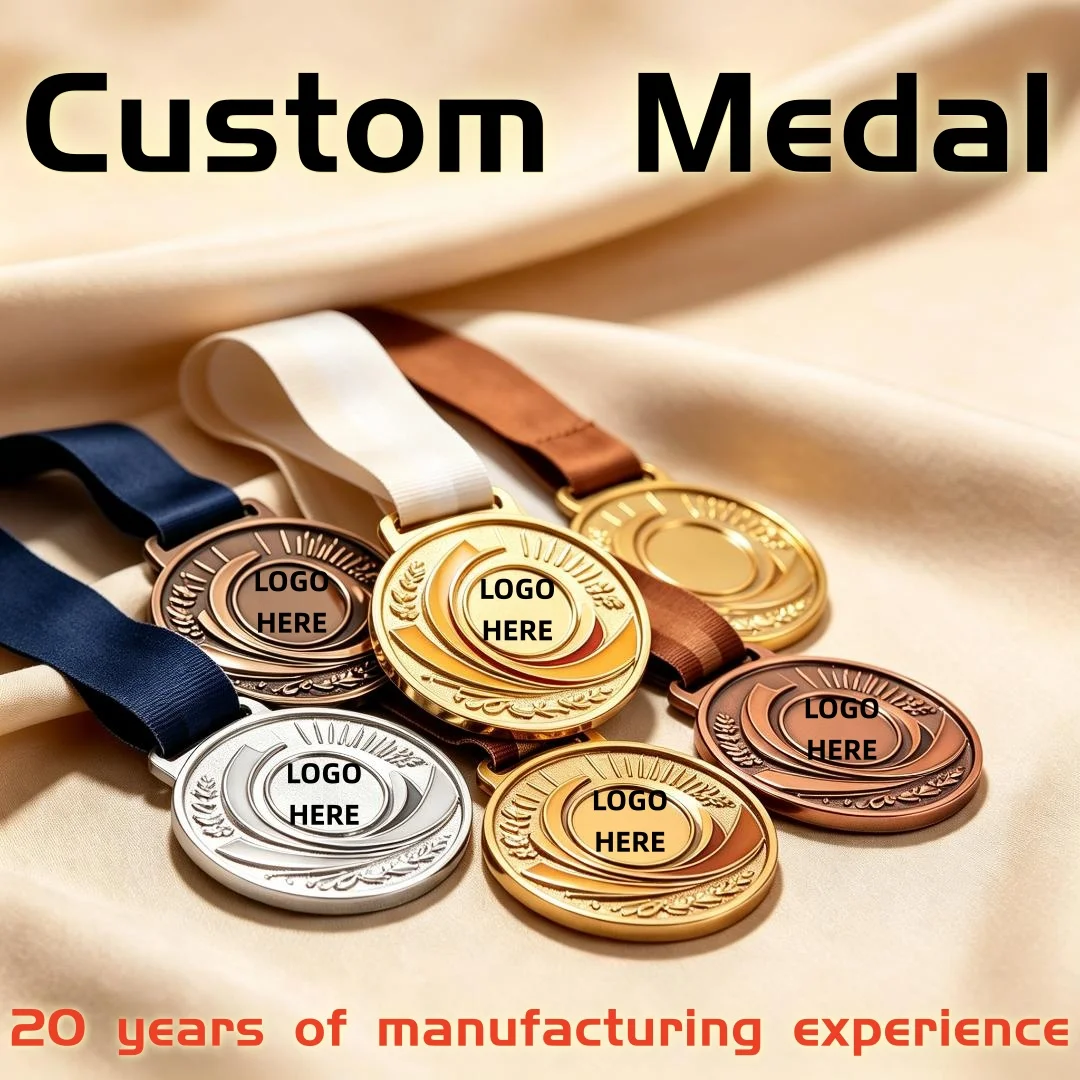 Custom Metal Medal Customized Logo Sports Award Medal Competition Souvenir Medal For Competition Ceremony Gift