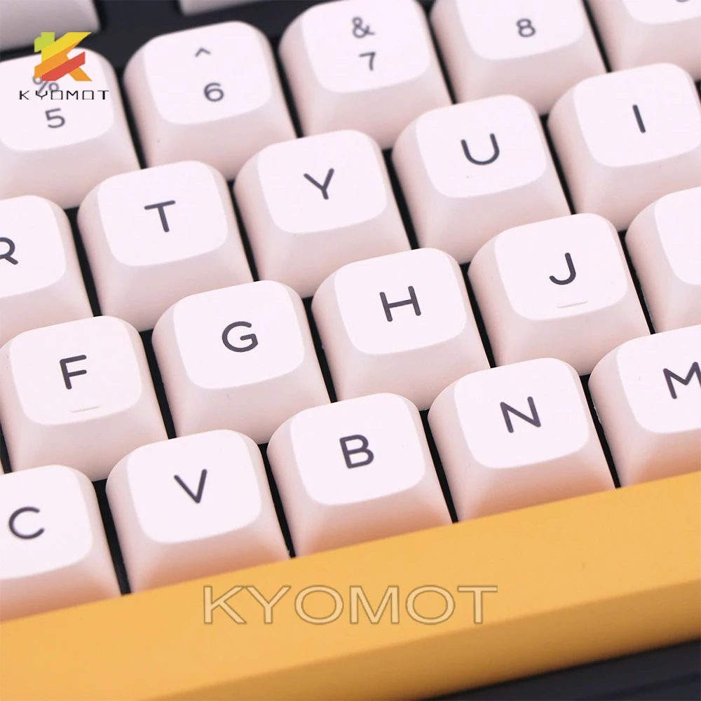 140 Keys Honey Milk Korean Keycaps PBT Dye Sublimation XDA Profile Keycaps for Cherry MX Switch DIY Layout Mechanical Keyboard