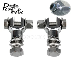 Universal Motorcycle Highway Pegs Pedal Bolt Mount Footpeg Clevis Clamp Footrest Adapter For Harley Custom Chopper Cafe Racer