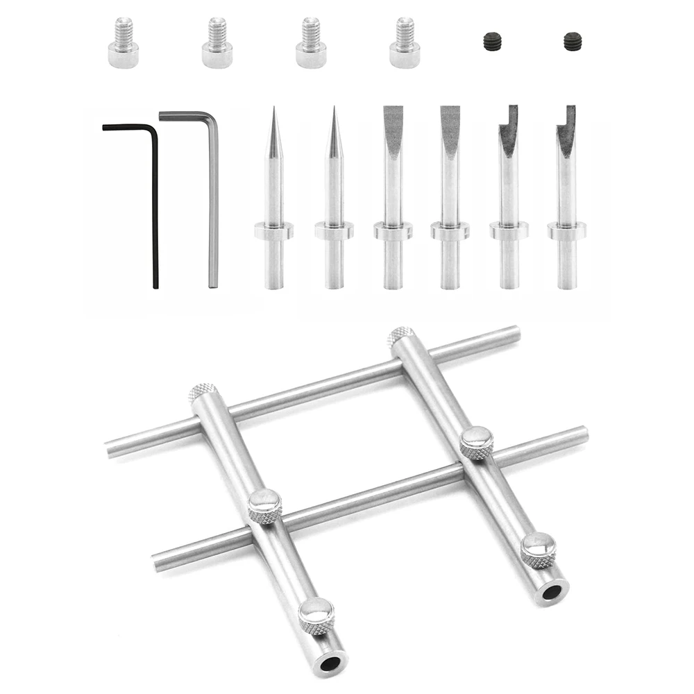 

DSLR Camera Repair Tool Kit - 3/8" to 3-15/16" Lens Repair Set, Anti-Magnetic 3 Tips, 6 Screws & 2 Hexagon Wrenches