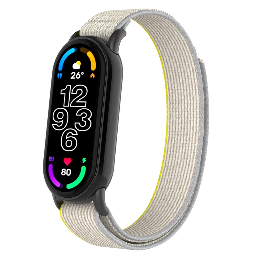 For Mi Band 8 Strap Nylon Loop Replacement Wristband For Xiaomi Mi Band 8 Smart Watch Band Bracelet Correa Breathable Strap