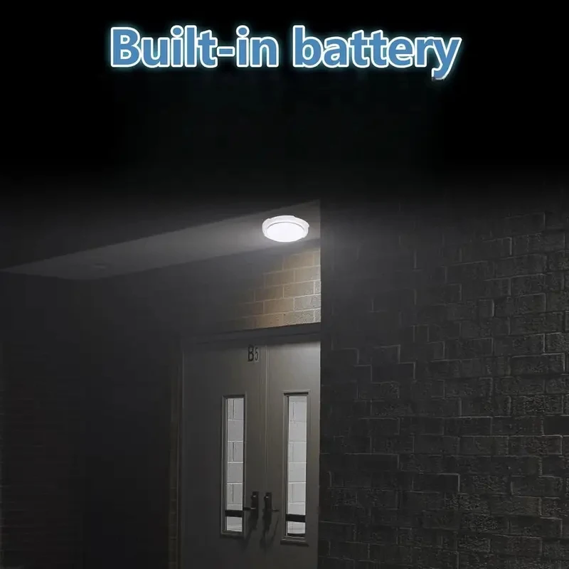 A Solar Waterproof LED Ceiling Light for Remote Dimming with Motion Sensor Suitable for Outdoor/indoor Lighting on Balconies