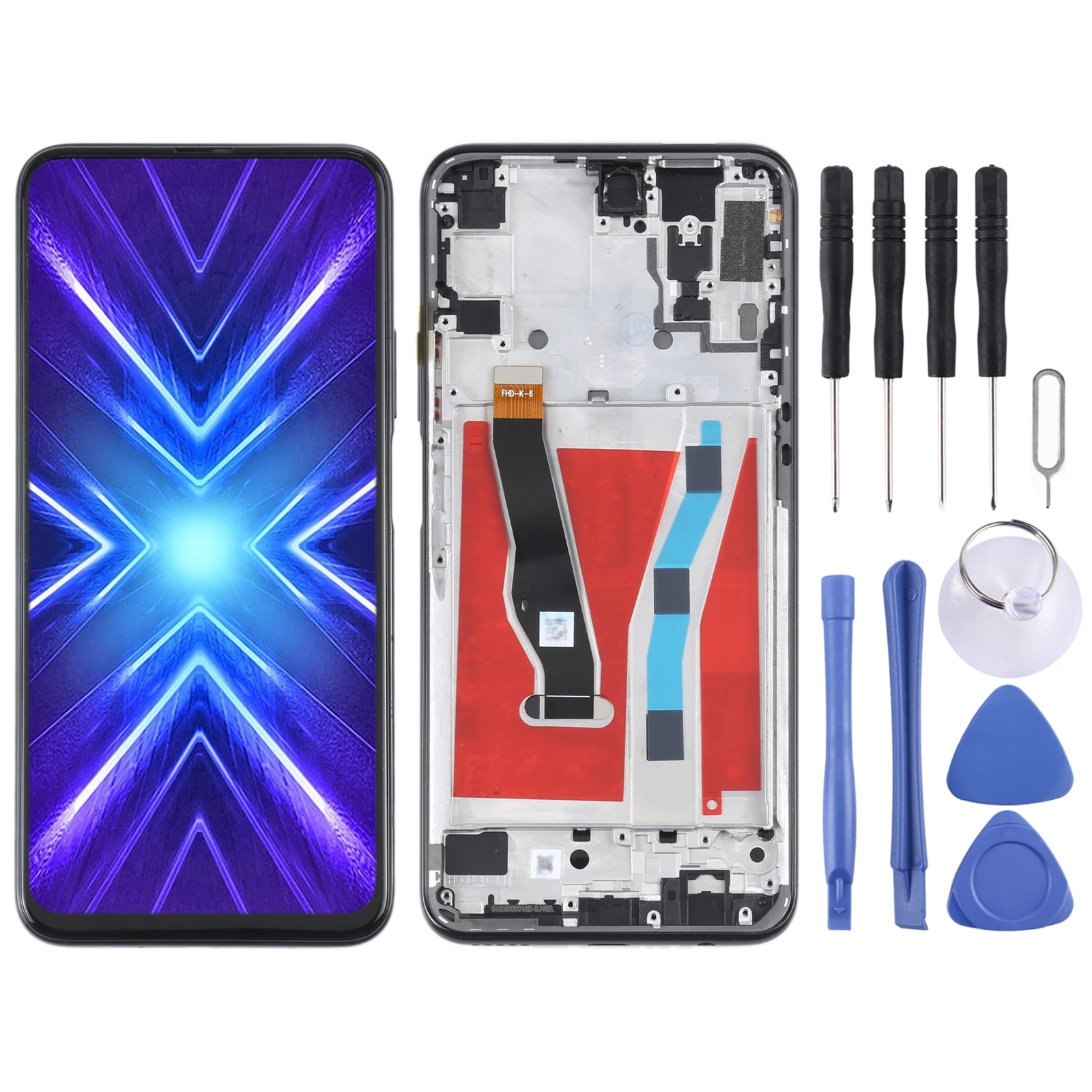 

Original LCD Screen for Honor 9X Pro / Huawei Y9s Digitizer Full Assembly with Frame Display Phone LCD Screen Repair Replacement