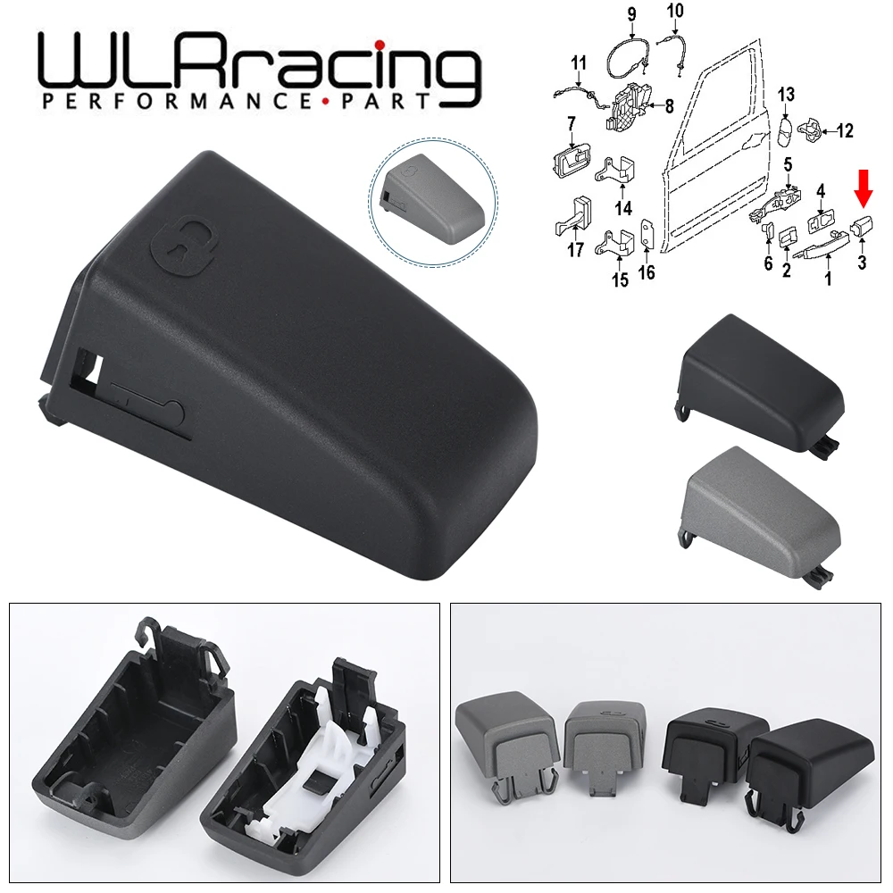WLR CXJ500050 CXJ500060 przednia lewa czarna szara pokrywa klamki do Land rovera Freelander 2 Discovery 4 Discovery 3 LR2 LR3