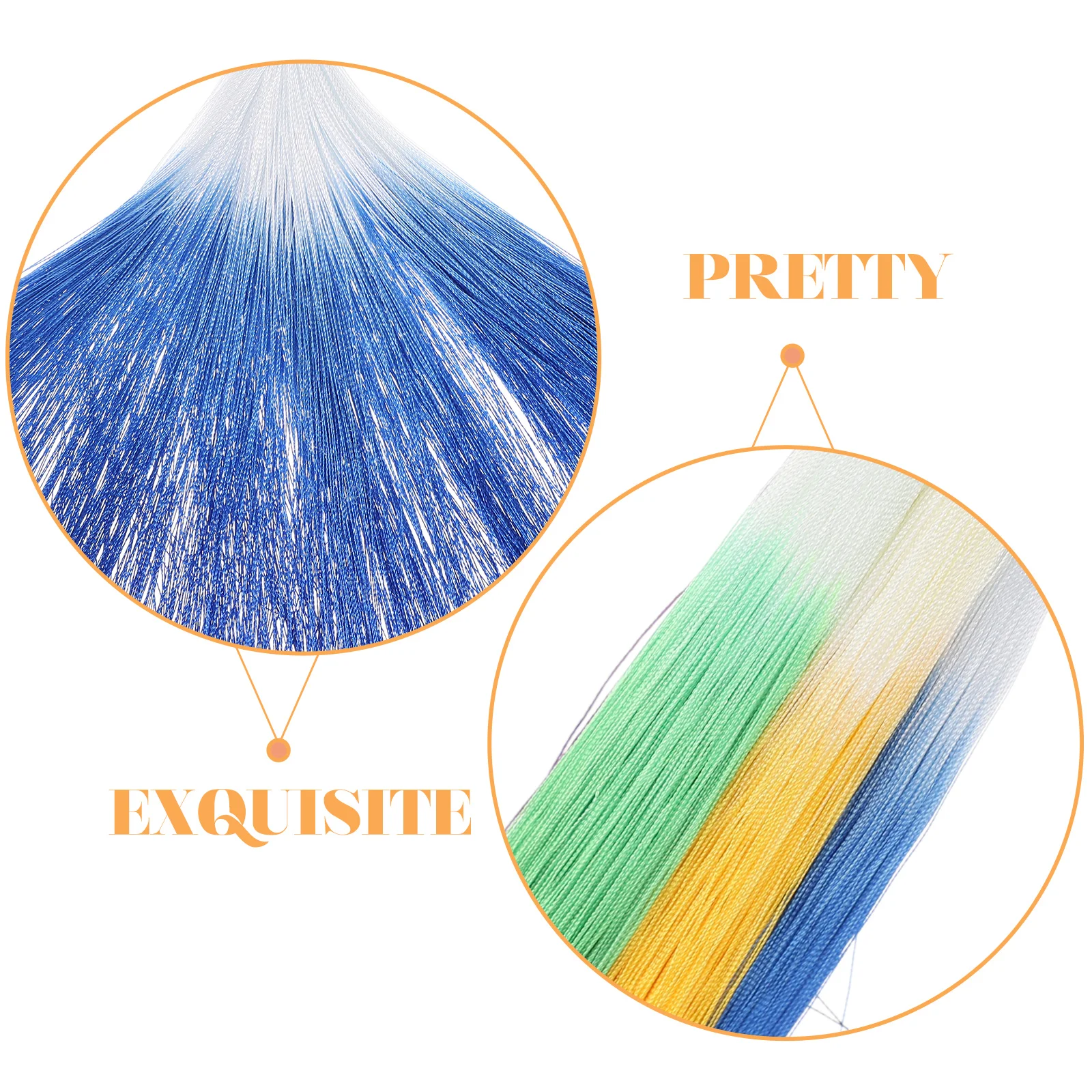 

5pcs Premium Chinese Style Tassel Hanging Pendants Decorative Fan Tassels Bookmark Diy Gradient Polyester Tassels Craft
