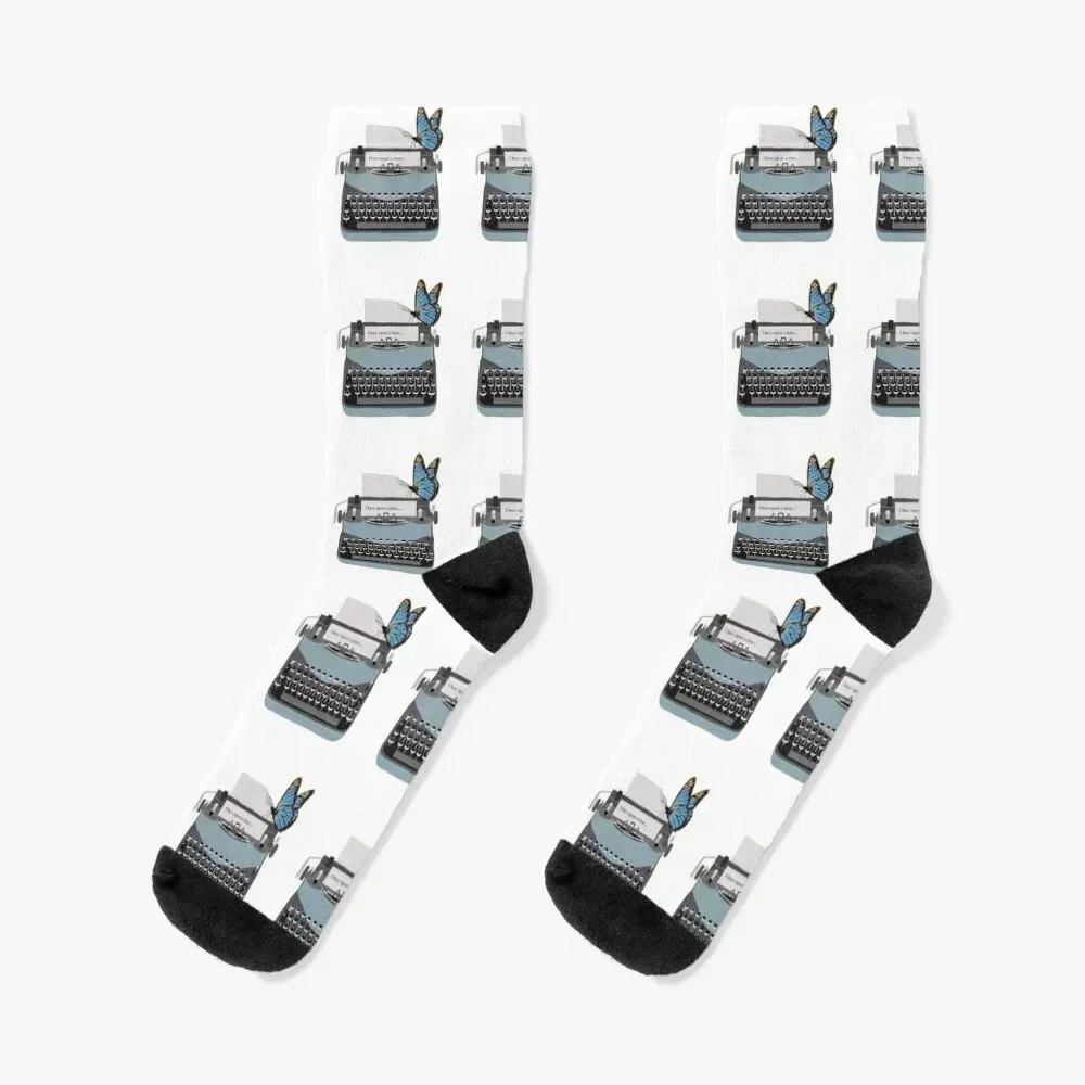 Typewriter Socks moving stockings aesthetic Socks Woman Men's