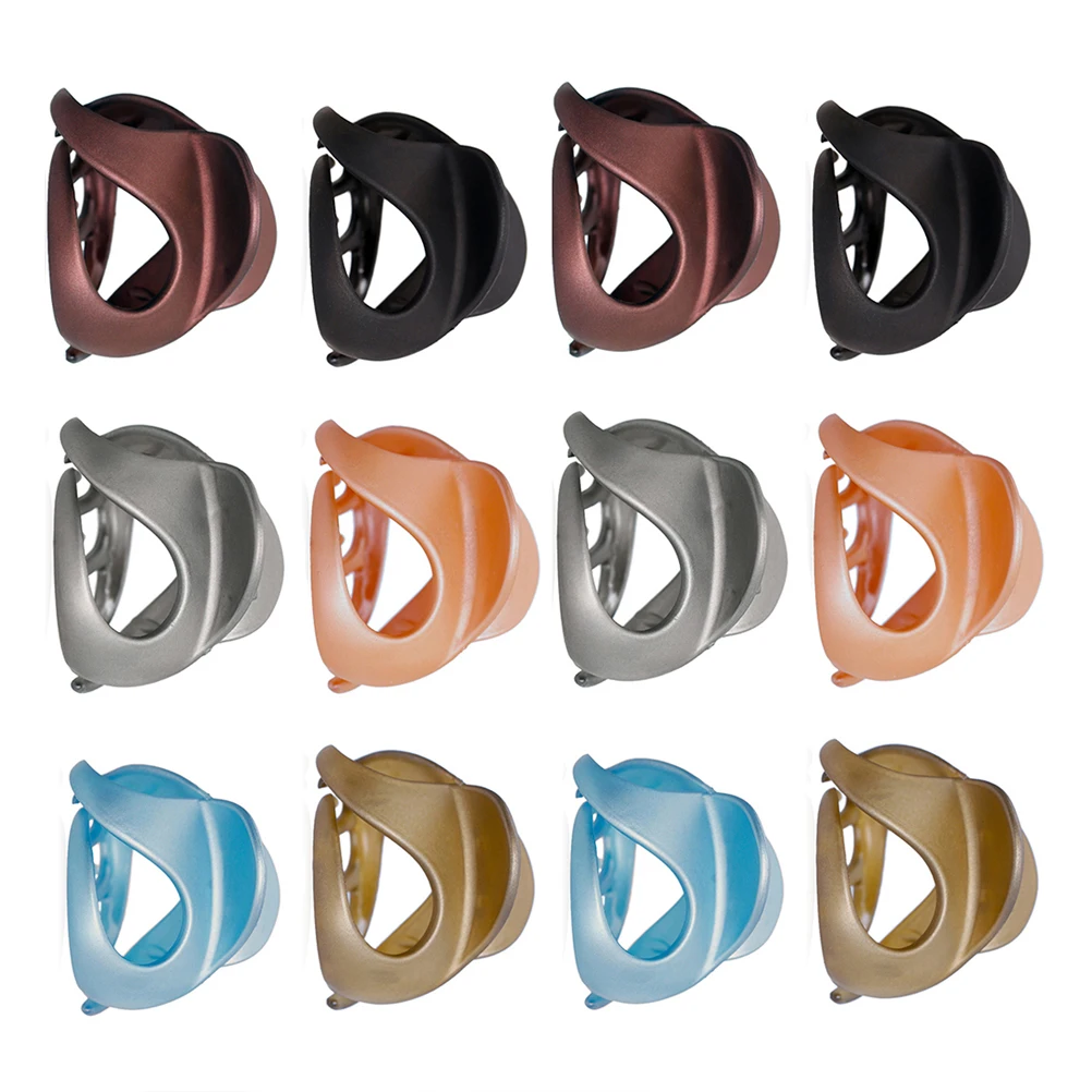 

12 Pcs Claw Clips Women Thick Clasps Accessories Girls Lightweight Durable Non Slip Shower Styling Tool Acrylic Hair Claws Hair