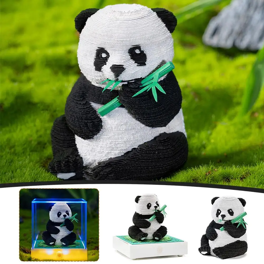 

NEW High-looking 3D Carving Notepad Mini Panda Paper Memo Crafts Funny Hand-tear Post DIY Gift Memos Model Paper Note Handm A2X2