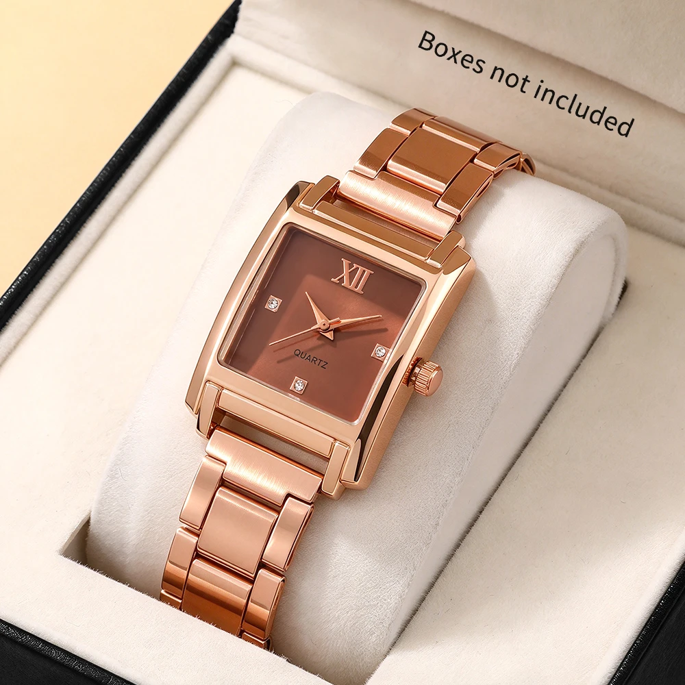 1pc Retro Versatile Business Women's Quartz Watch Christmas Valentine's Day Gift Not Including Gift Box