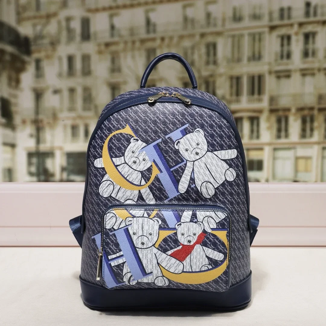 Schoudertas met schattige print Lichtgewicht luxe minimalistische damesrugzak, handtas in schoolstijl met grote capaciteit voor studenten