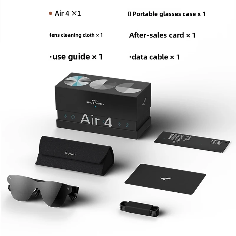 TCL RayNeo Air 4 PRO/Air 4 AR Bril Macro-OLED Scherm 3D Privébioscoop, Eerste HDR10 Bril voor Telefoon Computer Spelcomputer - afbeelding 1