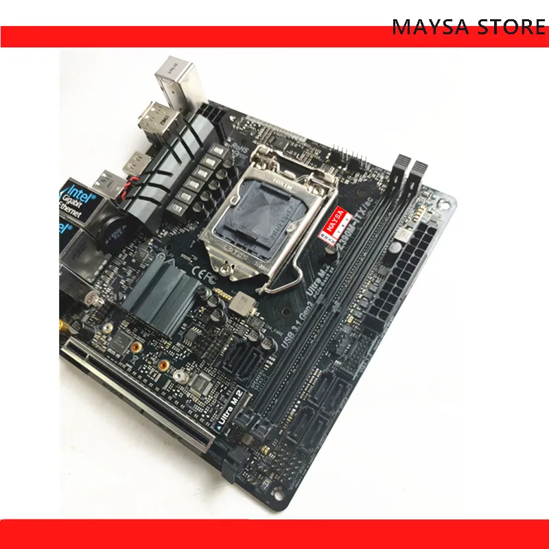 Z390 LGA 1151 Motherboard Asrock Z390M-ITX/AC 2×DDR4 64GB PCI-E 3.0 M.2 USB 3.1 Mini-ITX For 9th/8th GenCore i9/i7/i5/i3