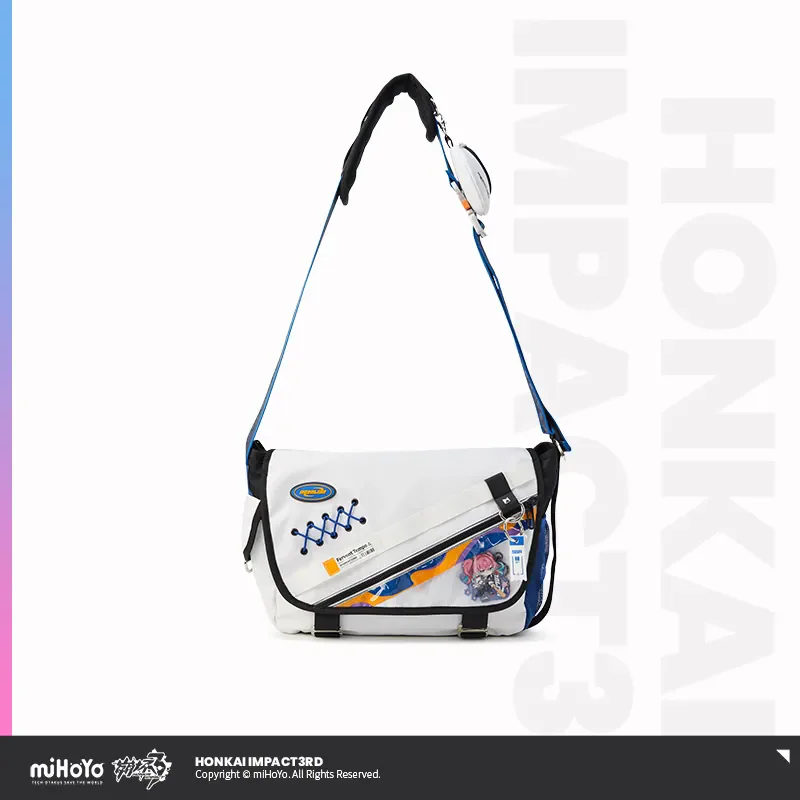 [Genuine] Game Honkai Impact 3 Fervent Tempo Δ 8-bit Theme Backpack Anime Cosplay Olenyeva Pendat Canvas Satchel Birthday Bag