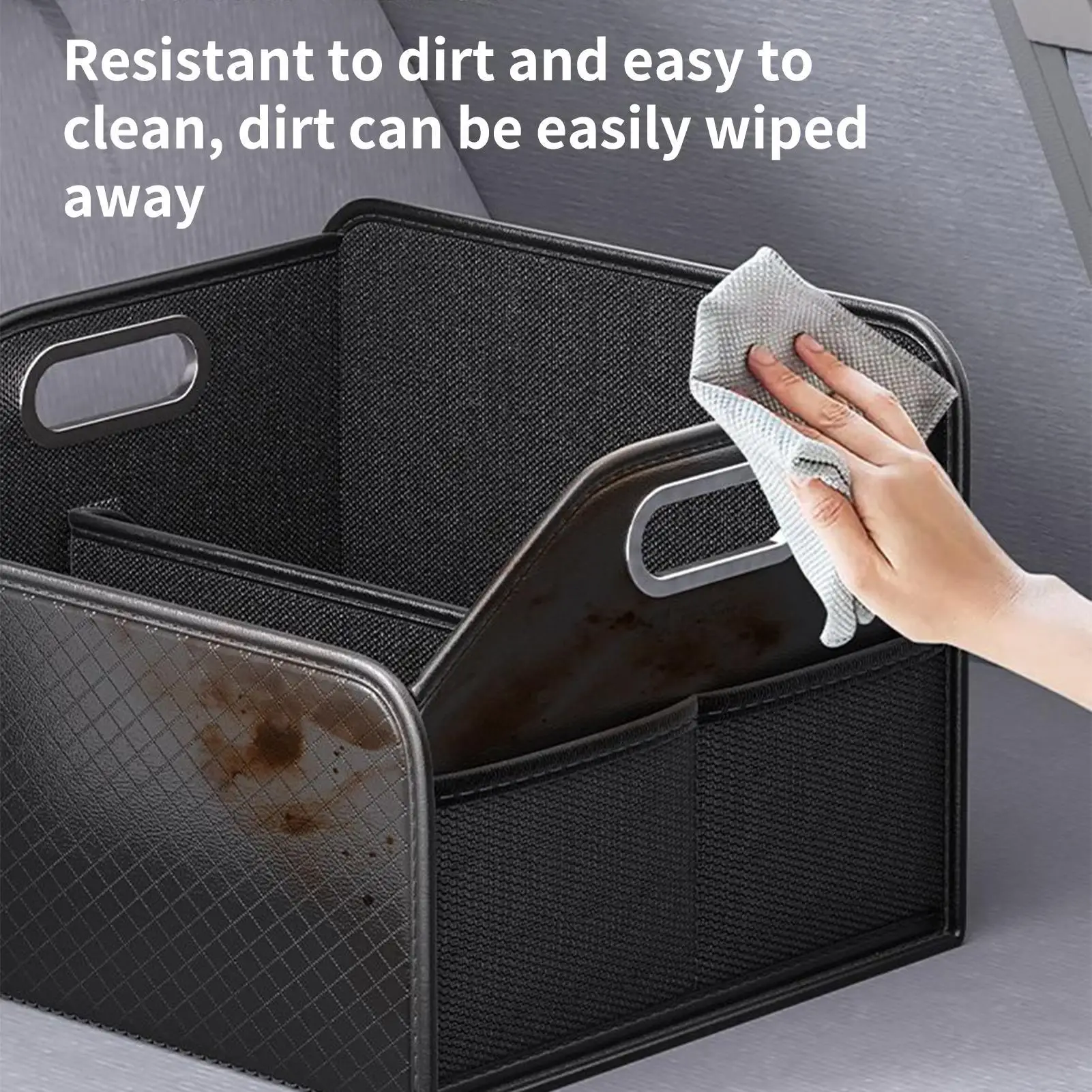 

Trunk Organizer For SUV Foldable Multi-Compartment Storage Folding Box Car Storage Organizer For SUV RV Sedan Automotive Vehicle