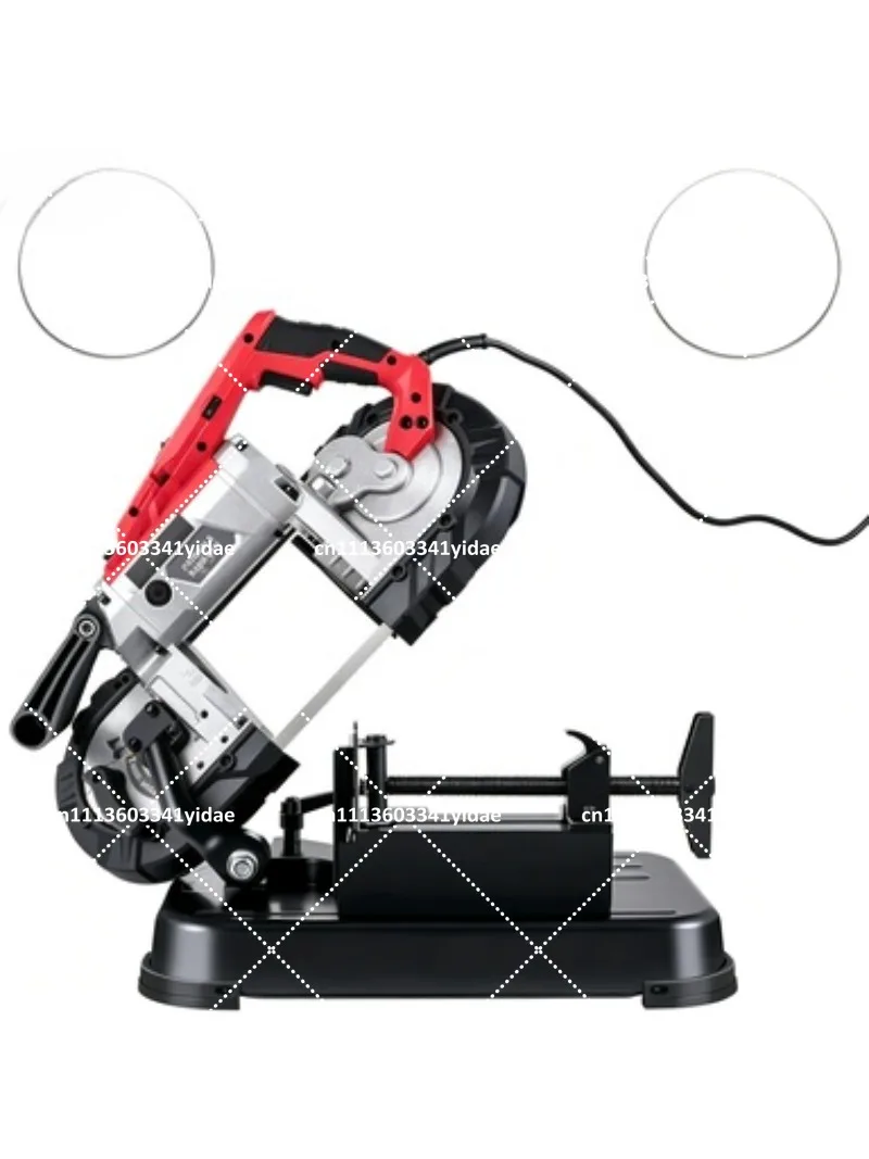 Portable 5 Inch Cutting Capacity Cordless Variable Speed Deep Cut Bandsaw for Metal Wood Pipes Rebar