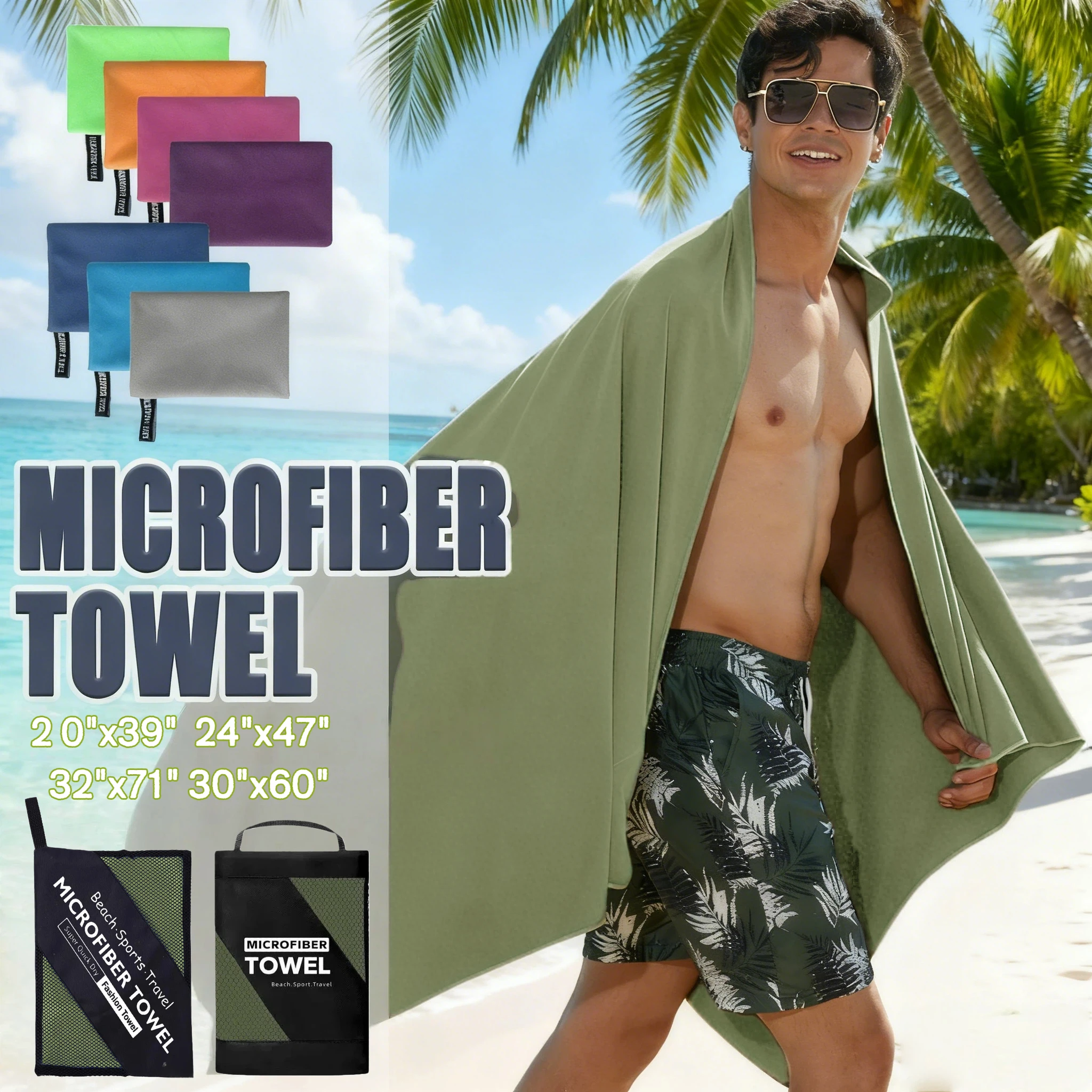 Microfiber Quick Dry Towel Hight Quality Beach Towel Outdoor Sports Travel Fitness Gymnastics Jogging Swimming Yoga Naturehike