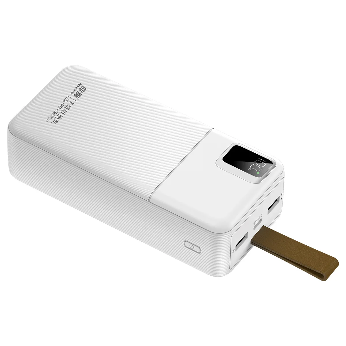 Power Bank Portable Charger With Cables 30000mAh 22.5W Digital Display Powerbank For iPhone 15 Xiaomi Samsung Huawei PowerBank