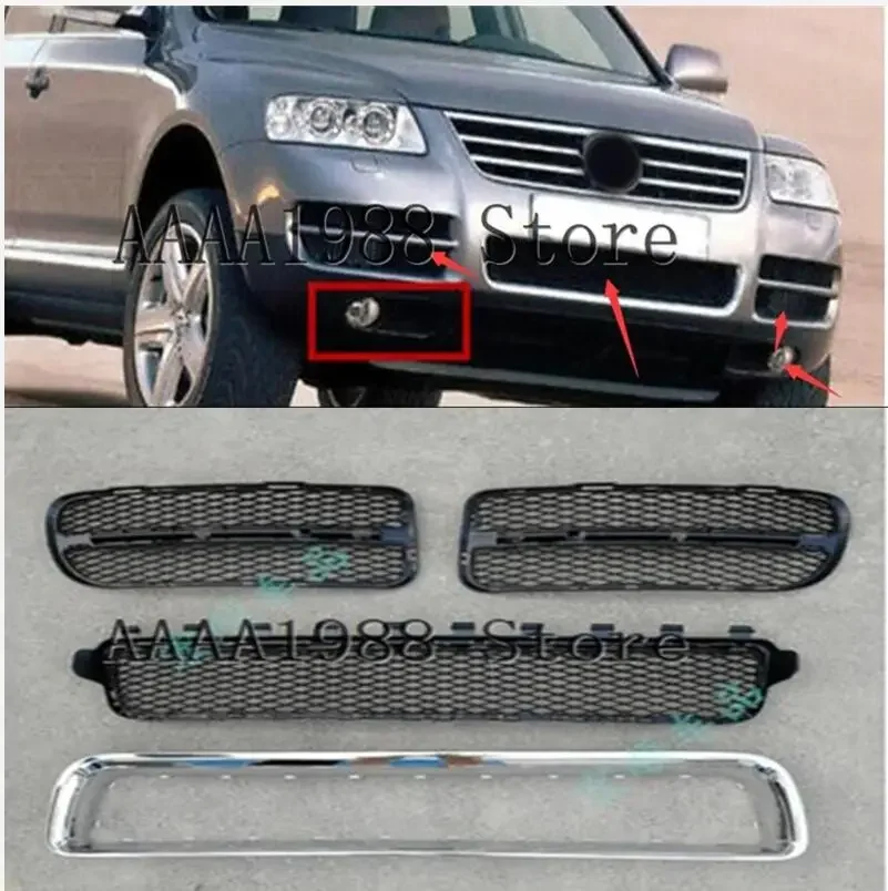 2003-2007   Front Bumper Grill for Volkswagen Touareg Radiator Grille Front Bumper Upper Grille Lower Grill