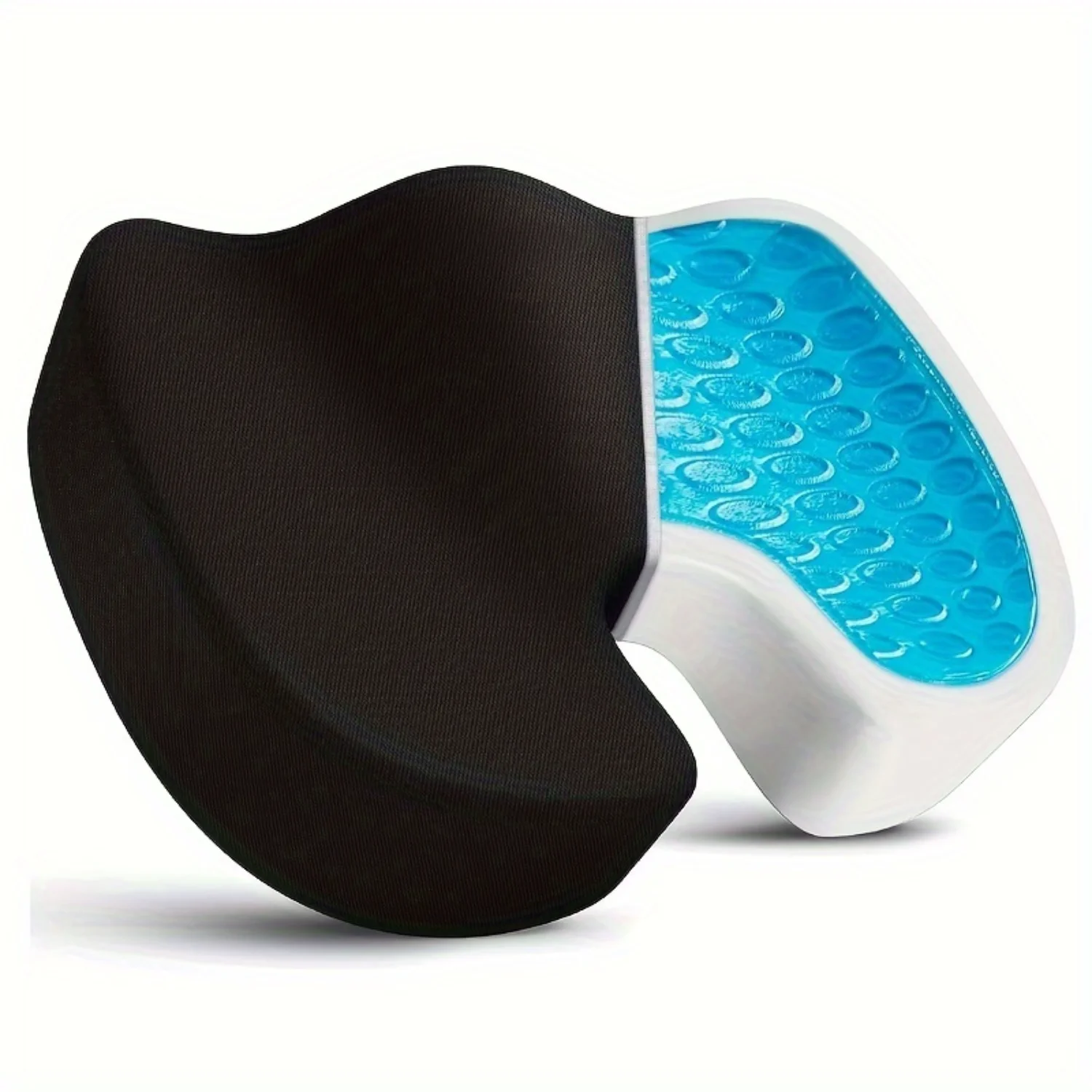 Memory Foam Cooling Gel Seat Cushion - Comfortable Office Chair Car Seat Cushion - Tailbone Support Warm Seat Cushion