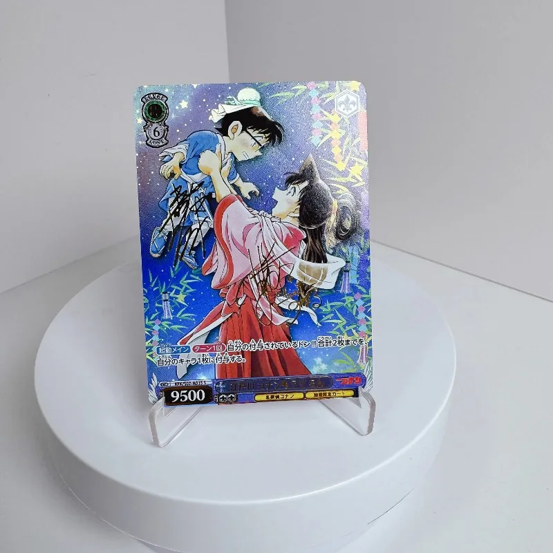 Detective Conan Rachel Moore Jimmy Kudo Wedding Dress Self Made Refraction Flash Card Anime Classics Game Collection Cards Toy