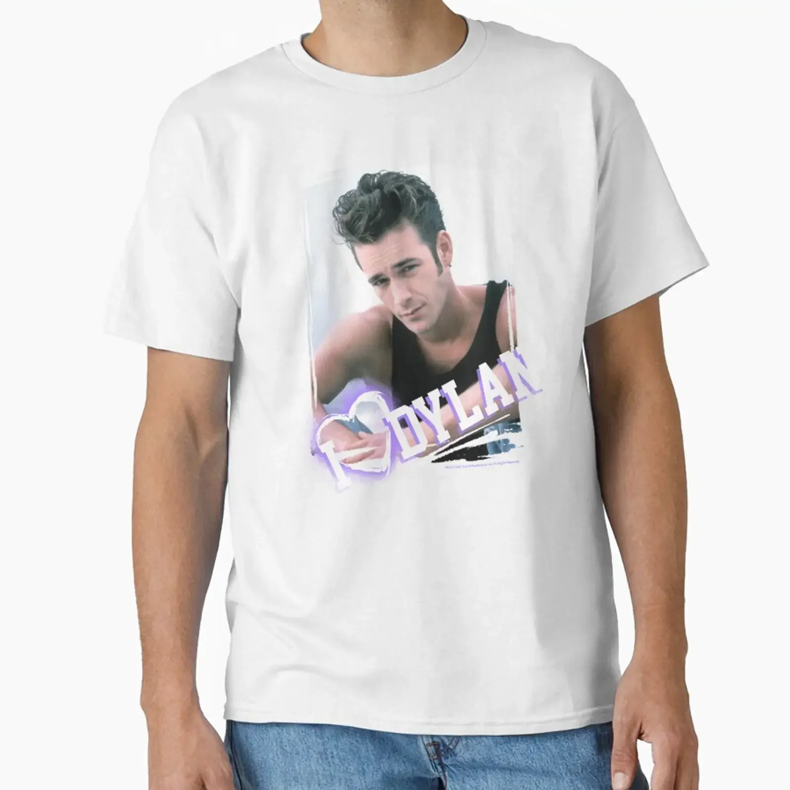 Beverly Hills 90210 I Heart Dylan McKay Heartthrob Poster designed and sold by FifthSun vintage Washed Unisex fashion Stylish