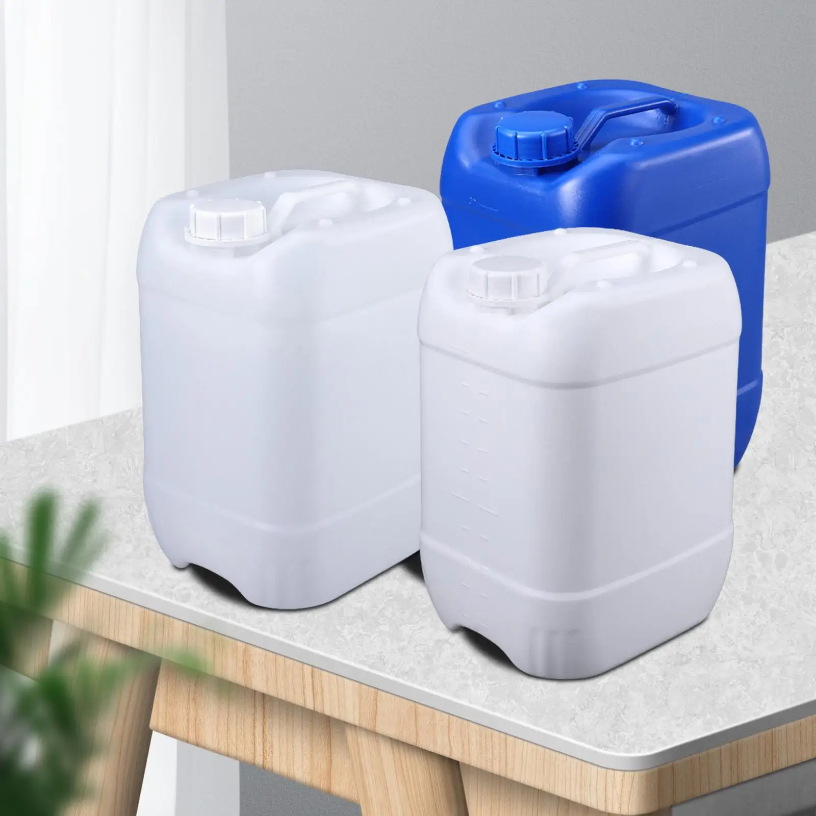 خزان مياه للتخييم من البولي ايثيلين مفيد مع مقبض حاوية مياه محمولة متينة