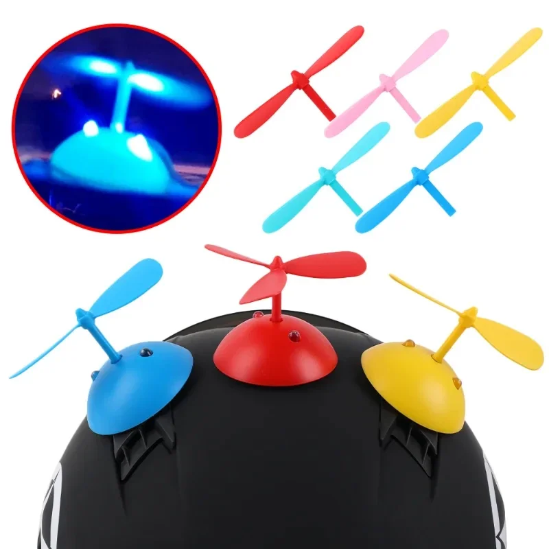 

Светящийся бамбуковый мотоциклетный шлем со стрекозой, украшение ветроэнергии, электромобиль, велосипед, светящийся ночной шлем, аксессуары