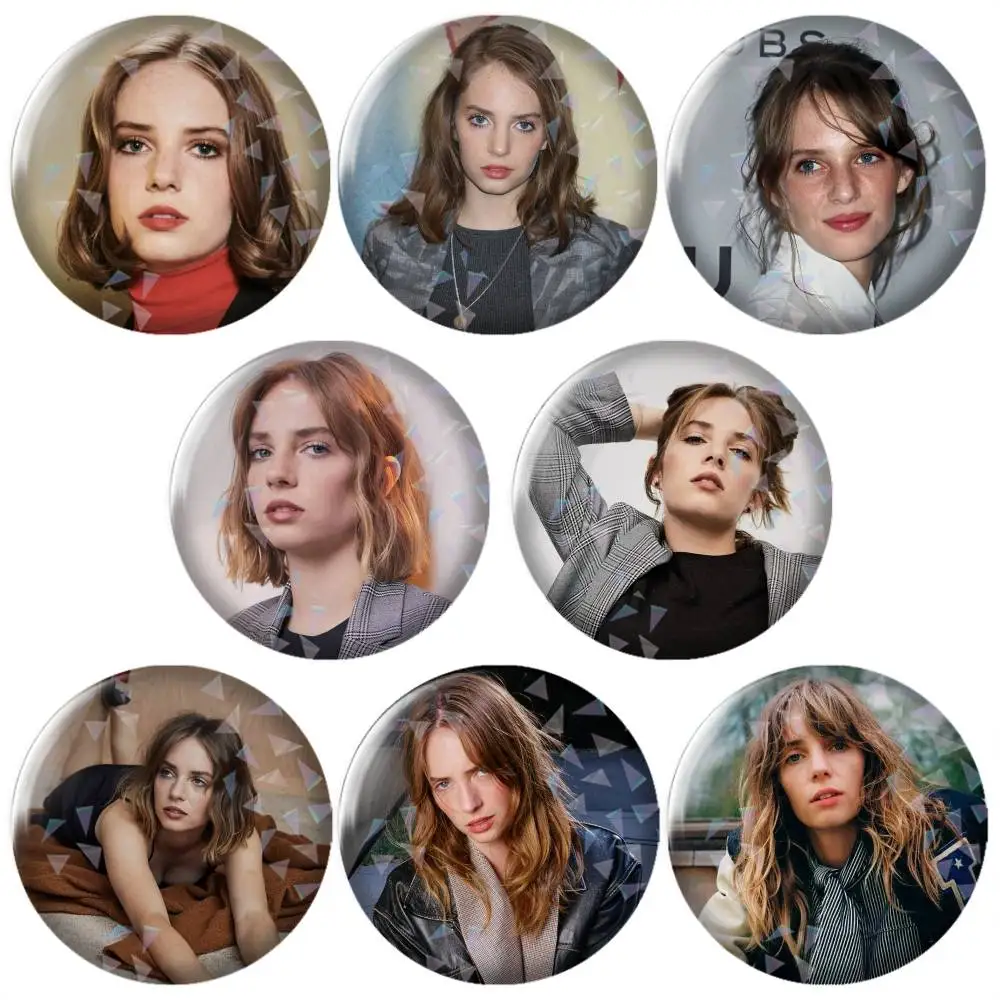 Actor Maya Hawke Singer-r Brooch Metal Decorative Brooch Pins for Backpack Clothes Jacket Accessories,Souvenir.