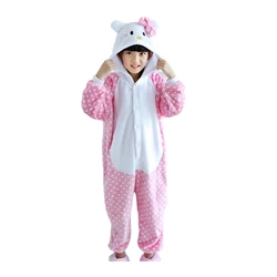 Baby Girls Clothing Kitty Cat Onesie Kids Cosplay Costume Halloween Pajamas Cartoon One-Piece Pijamas Christmas Children Homewer