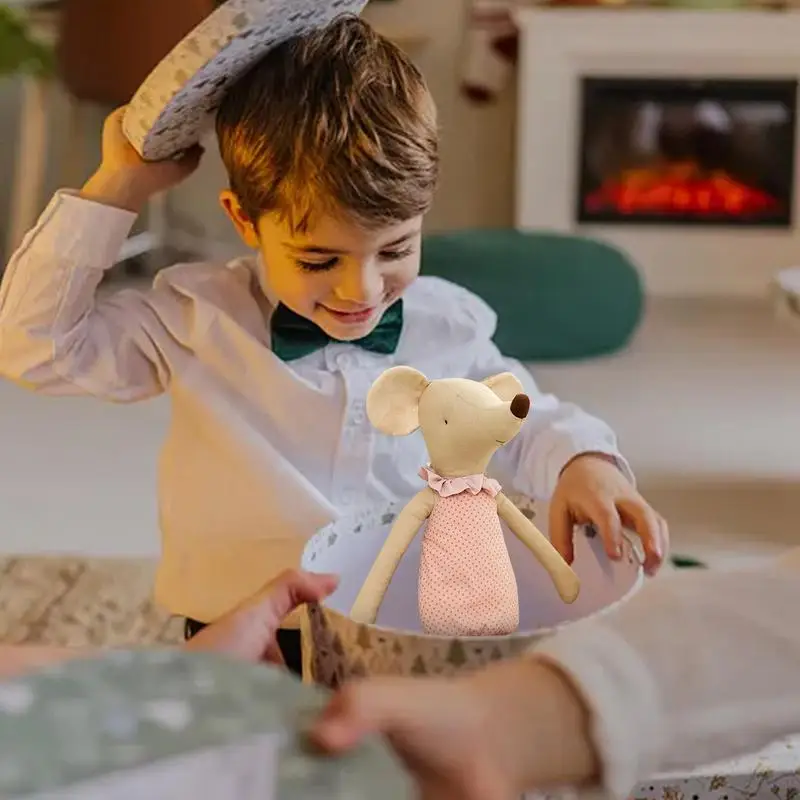 Giocattolo di peluche Morbido e abbracciabile Peluche Cuscino di tiro Peluche Animale di peluche Adorabile bambola animale giocattolo con vestiti per