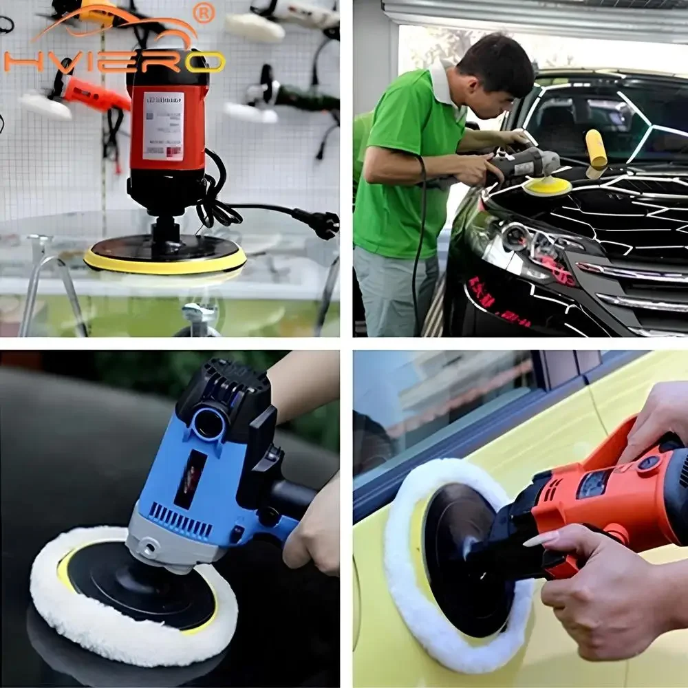 1PCS Universal Car Polish Pad Disc Imitated Wool Auto Body Waxing Polishing Soft Buffer Polisher Vehicle Tools Accessories Paint