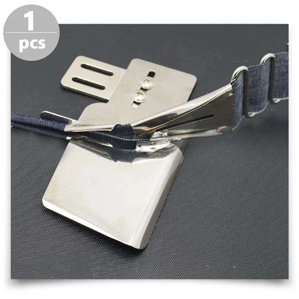 

Stainless Steel Sewing Machine Binder Perfect for Long Lasting Use Binding Attachment Flat Seam Folder Metal Accessory