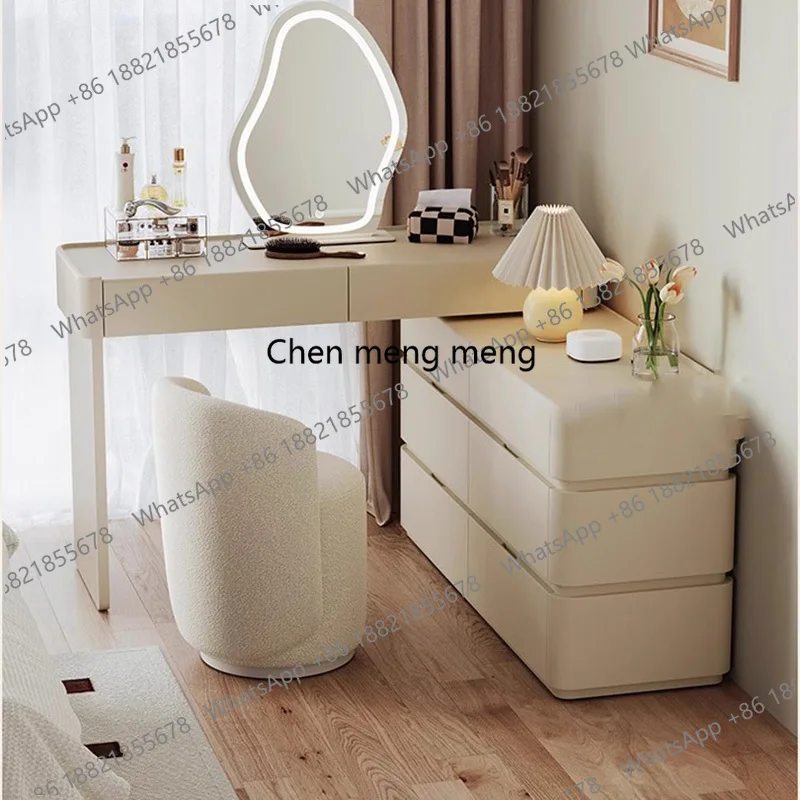 

Save Space Cheap Vanity Table Chinese Interior Big Size Shelf Girl Unique Dressing Table Wooden Mesa De Maquillaje Home Decor