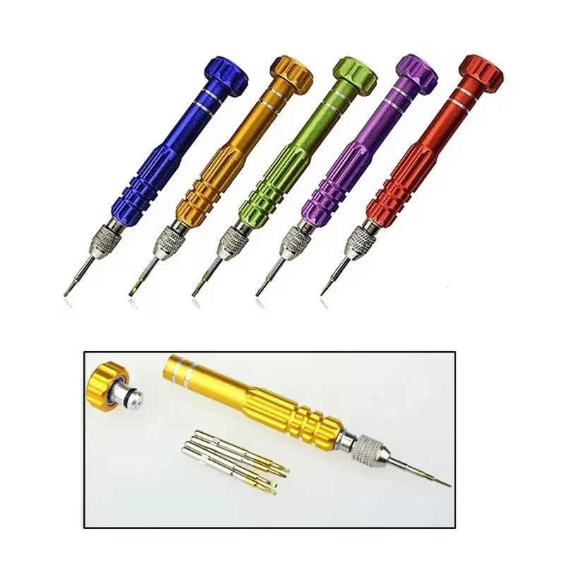 Kit de chaves multifuncionais 5 em 1, ferramenta de desmontagem para celular, relógio e óculos, ferramenta de reparo para laptop